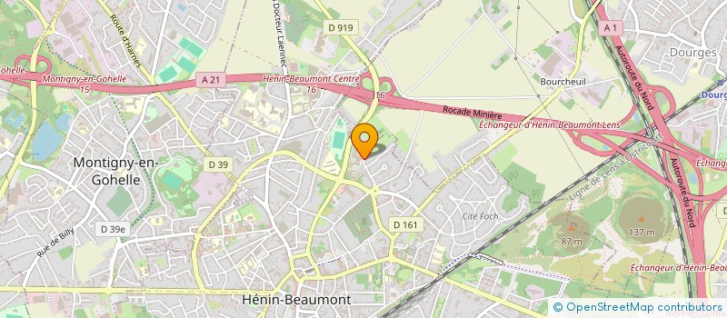 localisation de l'entreprise MONSIEUR MATTHIEU BERNARD à HENIN-BEAUMONT