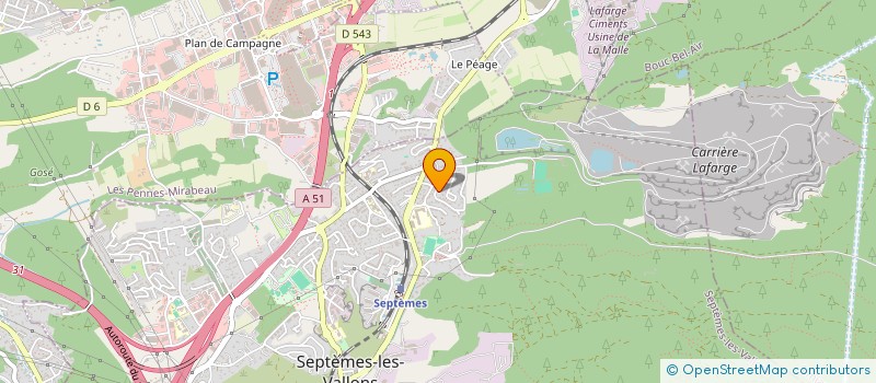 localisation de l'entreprise MONSIEUR MATTHIEU BERTEA à SEPTEMES LES VALLONS