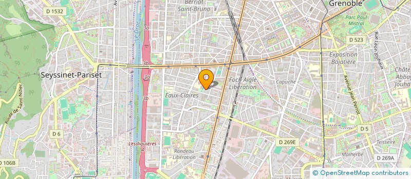 localisation de l'entreprise MONSIEUR MATTHIEU BERTHELIN  GRENOBLE