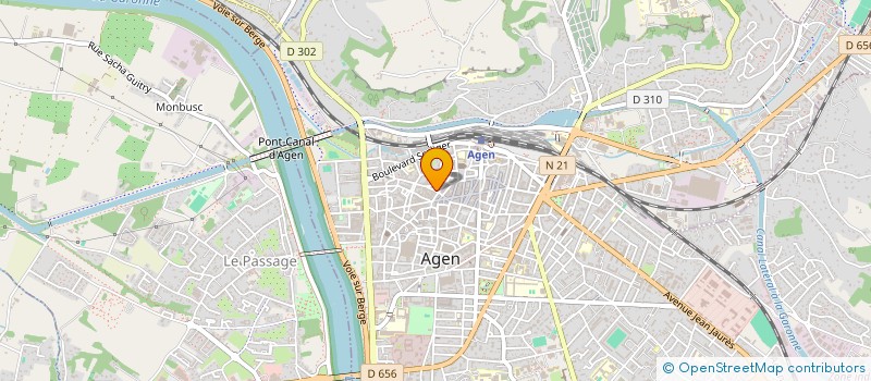 localisation de l'entreprise MONSIEUR MATTHIEU BERTHOUX  AGEN