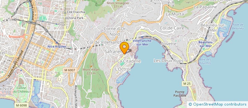 localisation de l'entreprise MONSIEUR MATTHIEU BERTIN à VILLEFRANCHE-SUR-MER