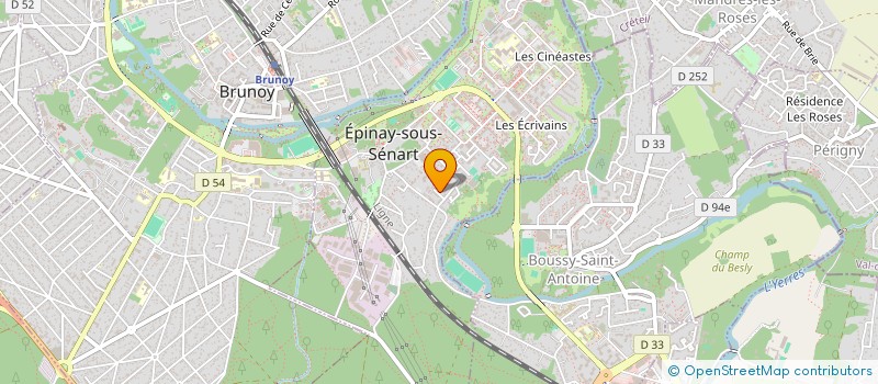 localisation de l'entreprise MONSIEUR MATTHIEU BERTON  EPINAY-SOUS-SENART