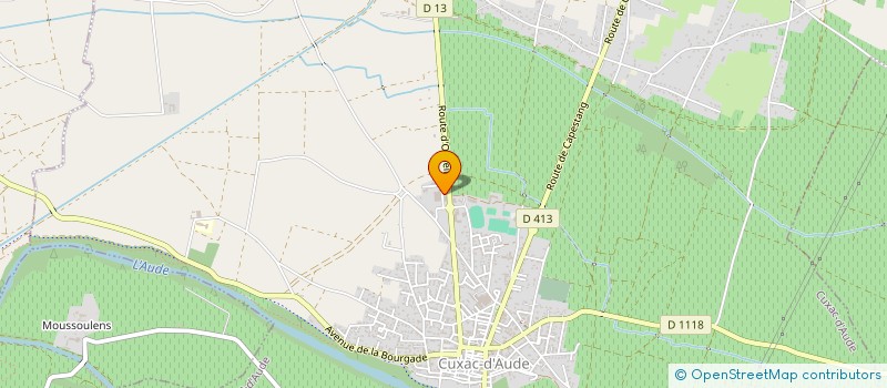 localisation de l'entreprise MONSIEUR MATTHIEU BERTRAND  CUXAC-D'AUDE