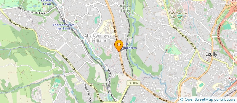 localisation de l'entreprise MONSIEUR MATTHIEU BERTRAND  CHARBONNIERES-LES-BAINS