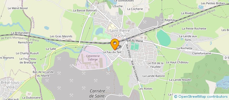 localisation de l'entreprise MONSIEUR MATTHIEU BEUCHER  SAINT-PIERRE-LA-COUR