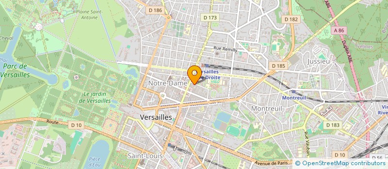 localisation de l'entreprise MONSIEUR MATTHIEU BIENVENU à VERSAILLES