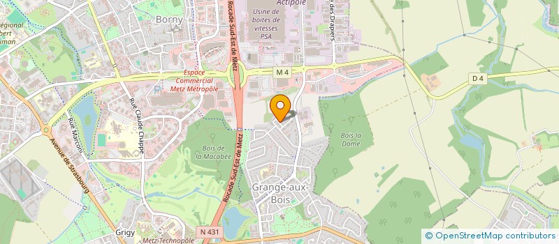 localisation de l'entreprise MONSIEUR MATTHIEU BIGUENET à METZ