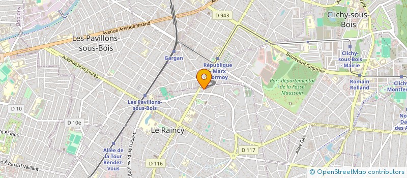 localisation de l'entreprise MONSIEUR MATTHIEU BIJOU  LE RAINCY