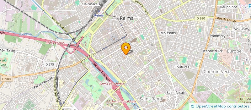 localisation de l'entreprise MONSIEUR MATTHIEU BINET  REIMS