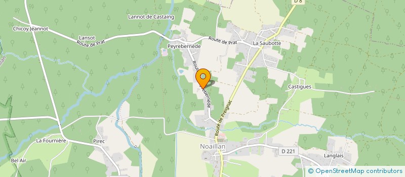 localisation de l'entreprise MONSIEUR MATTHIEU BITAUD à NOAILLAN