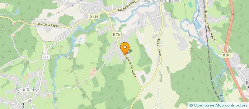 localisation de l'entreprise MONSIEUR MATTHIEU BLAISE  ETIVAL-CLAIREFONTAINE