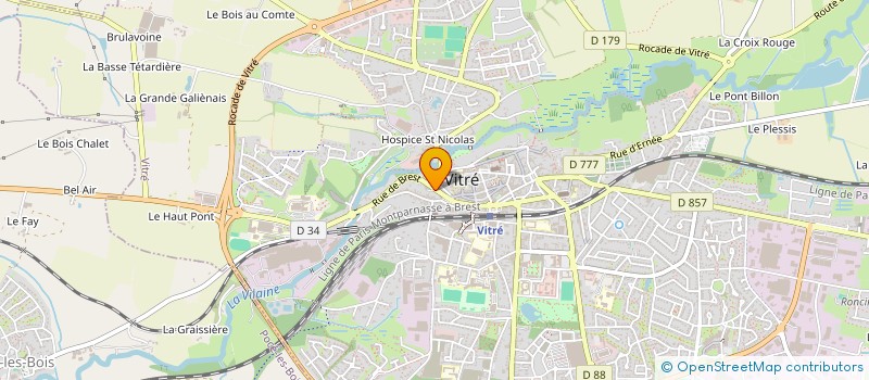 localisation de l'entreprise MONSIEUR MATTHIEU BOCHET  VITRE