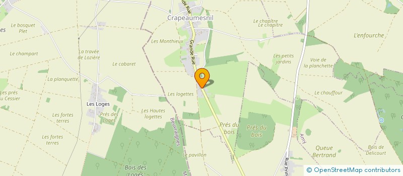 localisation de l'entreprise MONSIEUR MATTHIEU BOCQUET  CRAPEAUMESNIL