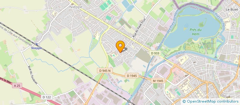 localisation de l'entreprise MONSIEUR MATTHIEU BOEZ  NIEPPE