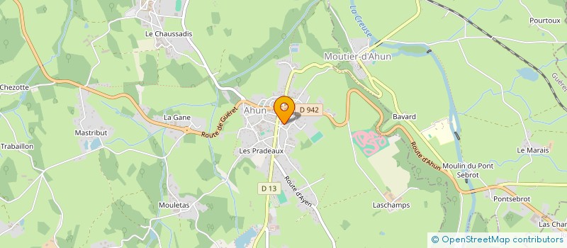 localisation de l'entreprise MONSIEUR MATTHIEU BONARDET à AHUN