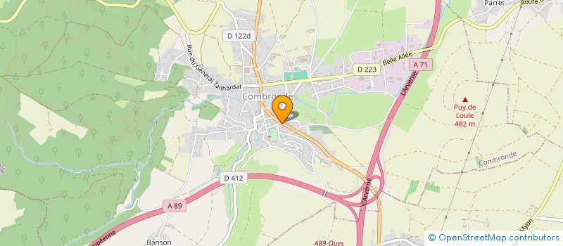 localisation de l'entreprise MONSIEUR MATTHIEU BONNAC  COMBRONDE