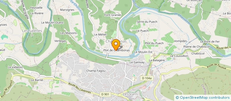 localisation de l'entreprise MONSIEUR MATTHIEU BONNIN  LABLACHERE