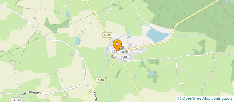 localisation de l'entreprise MONSIEUR MATTHIEU BOUCHER  LA CHAPELLE-RAINSOUIN