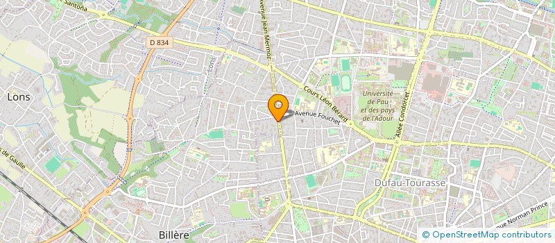 localisation de l'entreprise MONSIEUR MATTHIEU BOURREAU  BILLERE