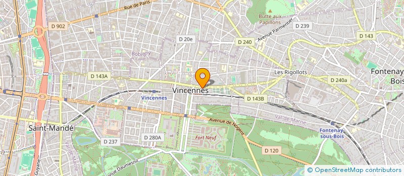 localisation de l'entreprise MONSIEUR MATTHIEU BOUTIN  VINCENNES