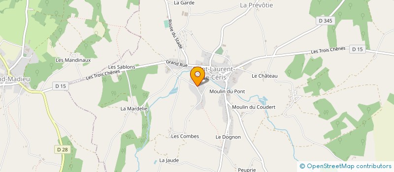localisation de l'entreprise MONSIEUR MATTHIEU BOUTIN à SAINT-LAURENT-DE-CERIS