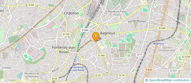 localisation de l'entreprise MONSIEUR MATTHIEU BRAILLON à BAGNEUX