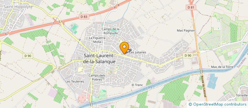 localisation de l'entreprise MONSIEUR MATTHIEU BRASSAC  SAINT-LAURENT-DE-LA-SALANQUE