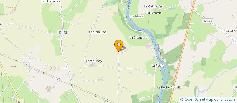 localisation de l'entreprise MONSIEUR MATTHIEU BRIELLES  LA ROCHE-NEUVILLE