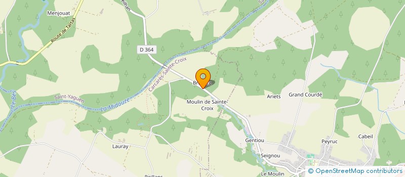 localisation de l'entreprise MONSIEUR MATTHIEU BRIQUET  CARCARES-SAINTE-CROIX