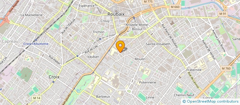 localisation de l'entreprise MONSIEUR MATTHIEU BRUNEAU DE LA SALLE  ROUBAIX