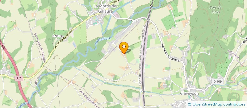 localisation de l'entreprise MONSIEUR MATTHIEU BRUNET  SAINT-JEAN-DE-GALAURE