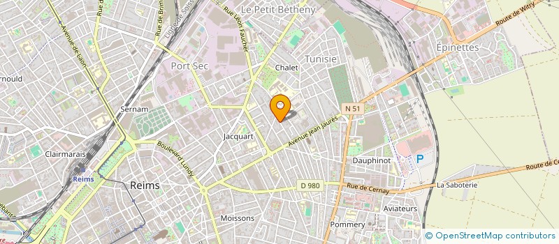 localisation de l'entreprise MONSIEUR MATTHIEU BUCHER  REIMS