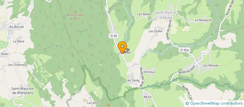 localisation de l'entreprise MONSIEUR MATTHIEU BURGARD  SAINT-PIERRE-D'ALVEY