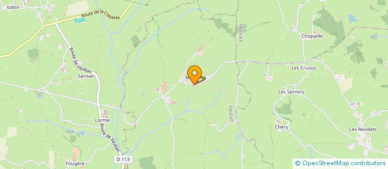 localisation de l'entreprise MONSIEUR MATTHIEU BURTIN  VAUBAN