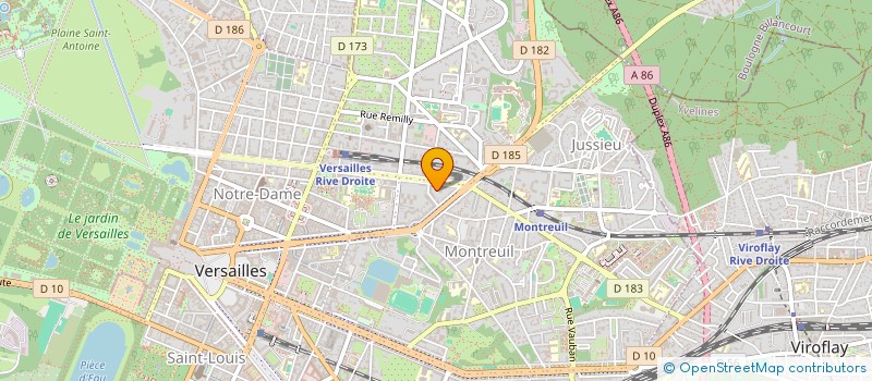 localisation de l'entreprise MONSIEUR MATTHIEU CADAERT  VERSAILLES