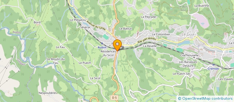 localisation de l'entreprise MONSIEUR MATTHIEU CAFFIER  AUBIN