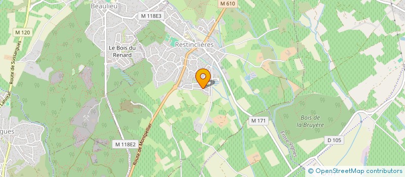 localisation de l'entreprise MONSIEUR MATTHIEU CALON  RESTINCLIERES