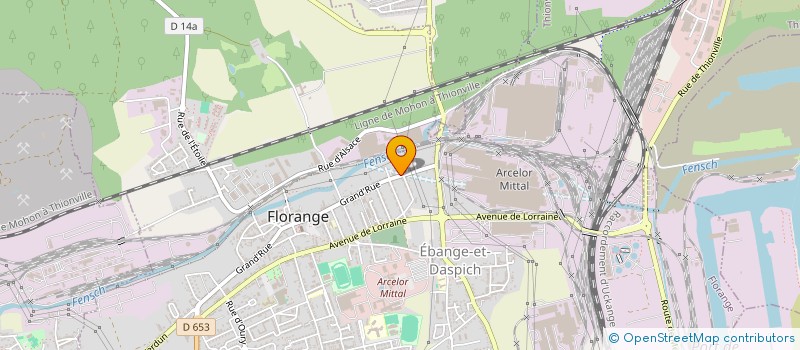 localisation de l'entreprise MONSIEUR MATTHIEU CAMARDA  FLORANGE