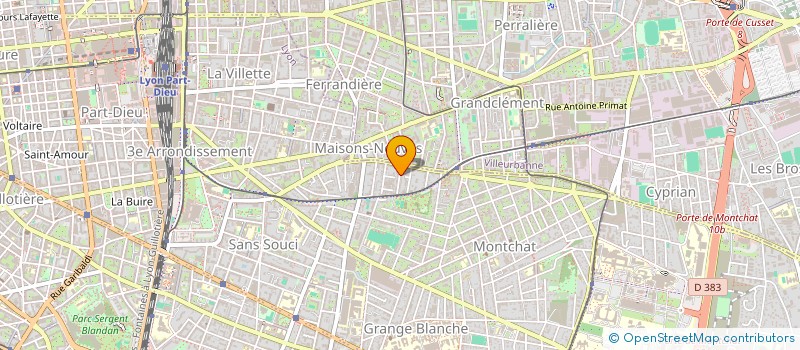 localisation de l'entreprise MONSIEUR MATTHIEU CAPLAIN  LYON