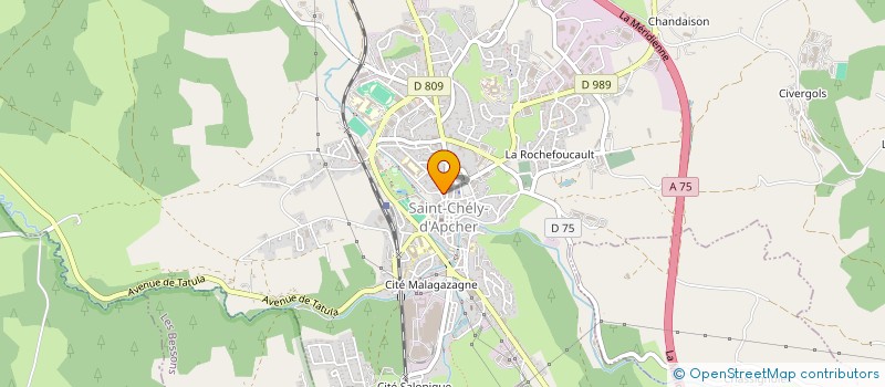 localisation de l'entreprise MONSIEUR MATTHIEU CAPLET  SAINT-CHELY-D'APCHER