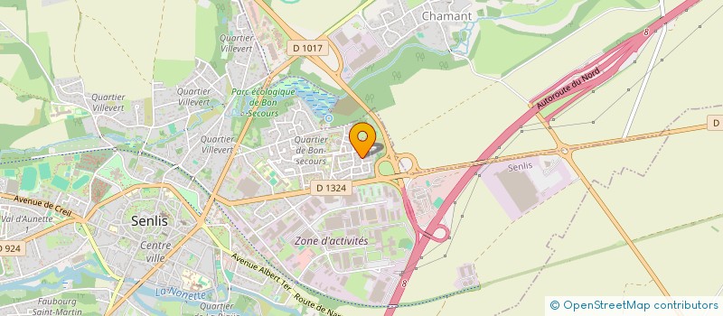 localisation de l'entreprise MONSIEUR MATTHIEU CAPRON  SENLIS