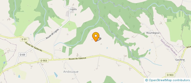 localisation de l'entreprise MONSIEUR MATTHIEU CARAUSSE  JOUQUEVIEL