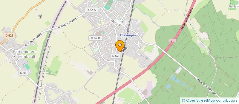 localisation de l'entreprise MONSIEUR MATTHIEU CARBON  PHALEMPIN