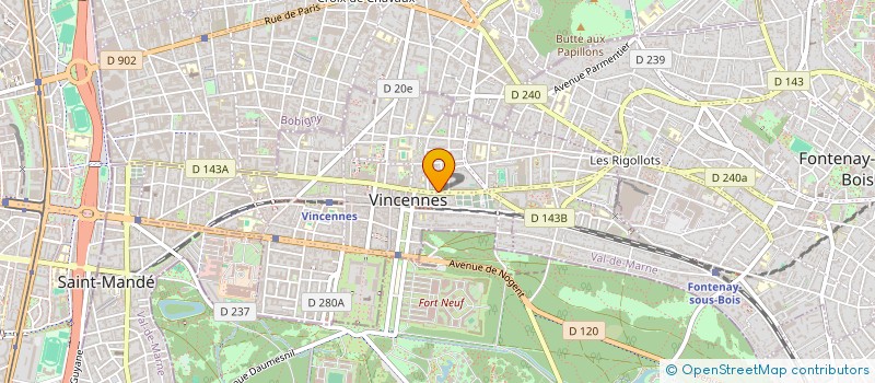 localisation de l'entreprise MONSIEUR MATTHIEU CARTON à VINCENNES