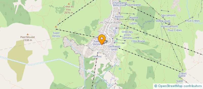 localisation de l'entreprise MONSIEUR MATTHIEU CASSEGRAIN  LES DEUX ALPES