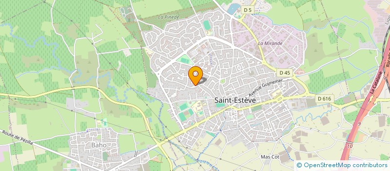 localisation de l'entreprise MONSIEUR MATTHIEU CATALA  SAINT-ESTEVE