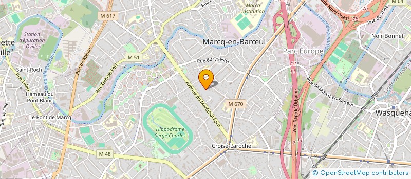 localisation de l'entreprise MONSIEUR MATTHIEU CATRICE à MARCQ-EN-BARŒUL
