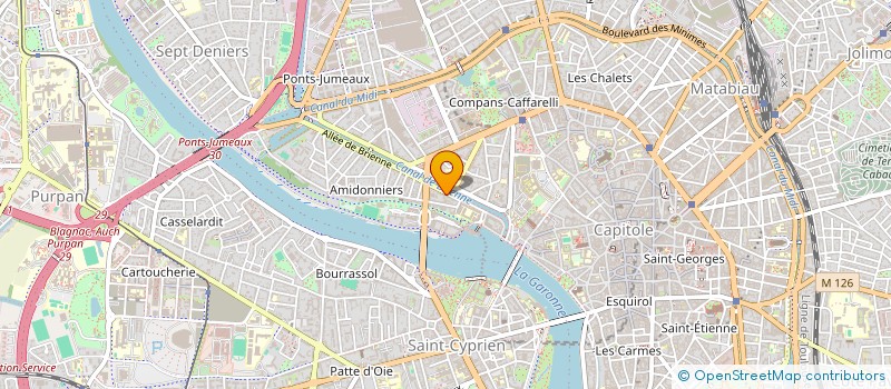 localisation de l'entreprise MONSIEUR MATTHIEU CAZAUX à TOULOUSE