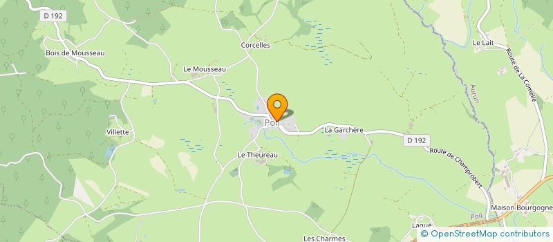 localisation de l'entreprise MONSIEUR MATTHIEU CAZIOT  POIL