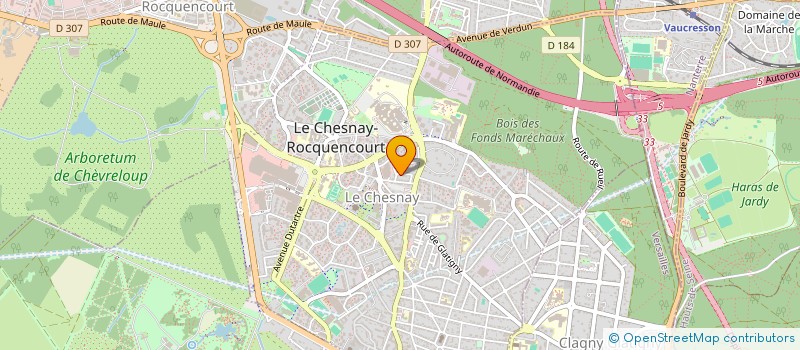 localisation de l'entreprise MONSIEUR MATTHIEU CELIER  LE CHESNAY-ROCQUENCOURT